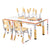 1 Keezi Kids Table and 4 Chairs Set Graffiti