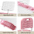 Keezi Kids Table and Chair Set Adjustable Study Desk w/ LED Lamp Reading Pink