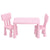 1 Keezi Kids Table and 2 Chairs Set Pink