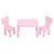 1 Keezi Kids Table and 2 Chairs Set Pink