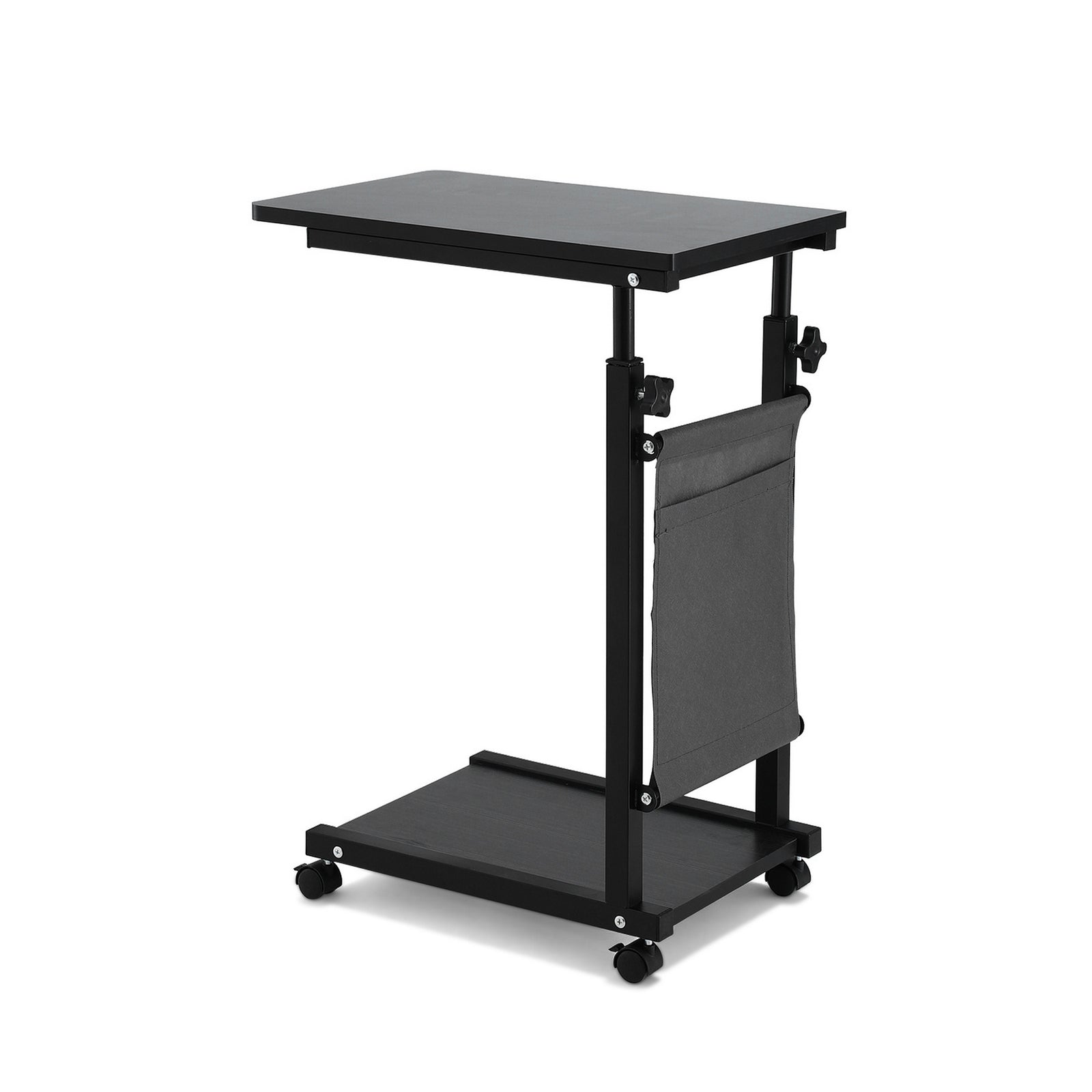 Artiss Laptop Desk Height Adjustable Mobile Workstation Computer Desks 48CM Black