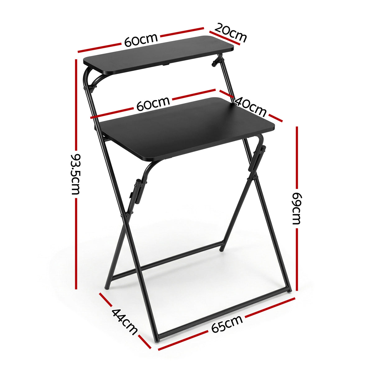 Artiss Laptop Desk Foldable Study Desk Home Office Black