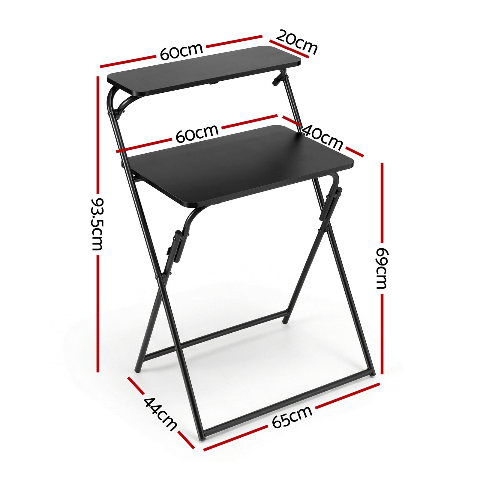 Artiss Laptop Desk Foldable Study Desk Home Office Black