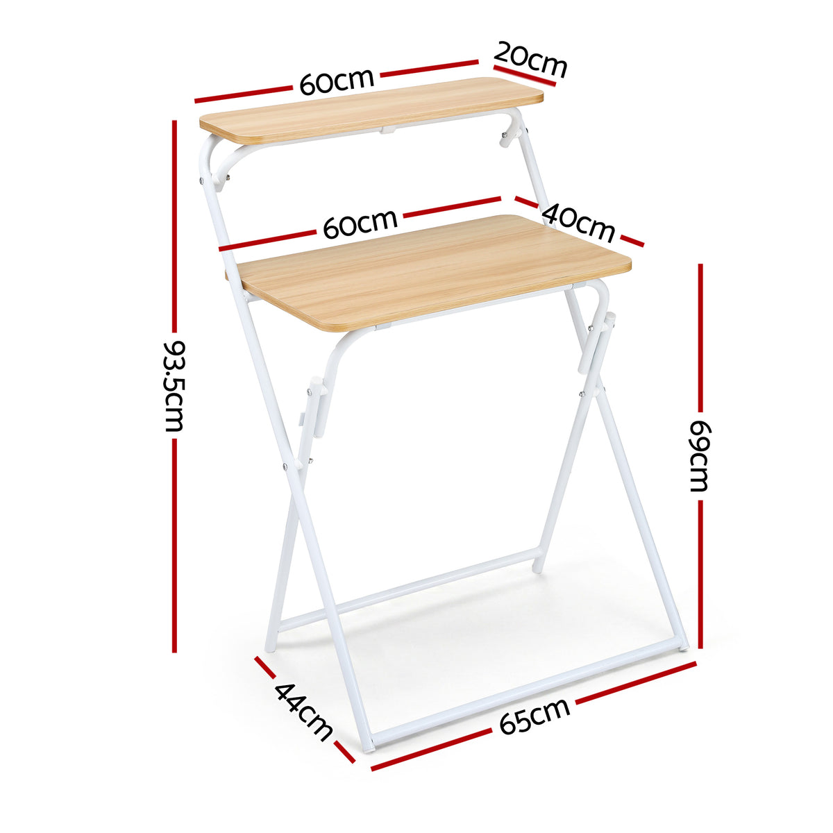 Artiss Laptop Desk Foldable Study Desk Home Office Oak