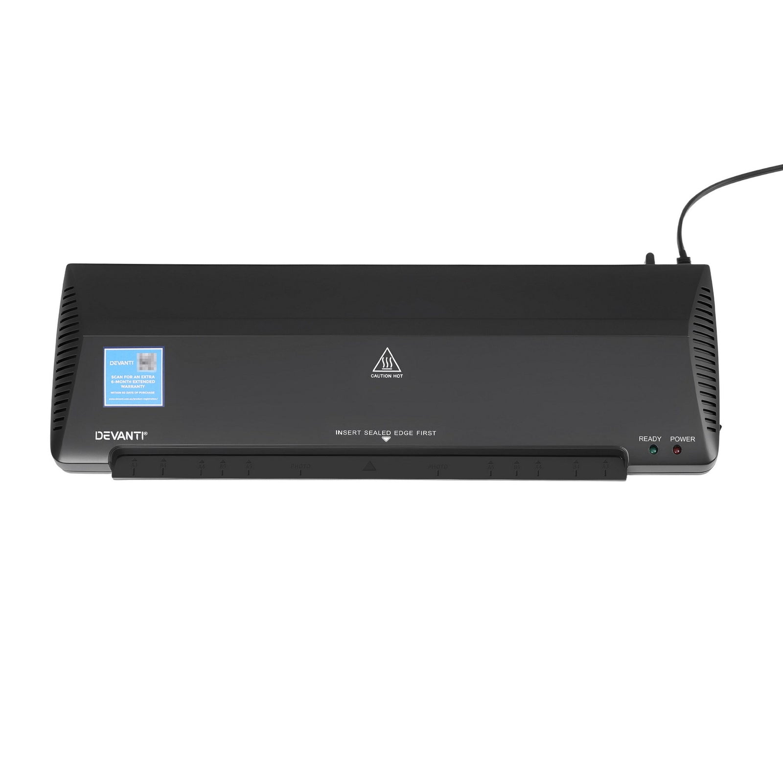 Devanti A3 Laminator Machine, Hot & Cold Thermal Fast Lamination Anti-Jam Laminator for Office School Home Document Photo Card Handmade A3 A4 A5 A6, Black