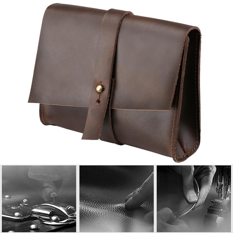 Versatile Leather Laptop Bag With Cable Winder - Fits 12 Macbook Samsung Sony Dell Alienware Chuwi Asus Hp - Coffee-1915196516063121412