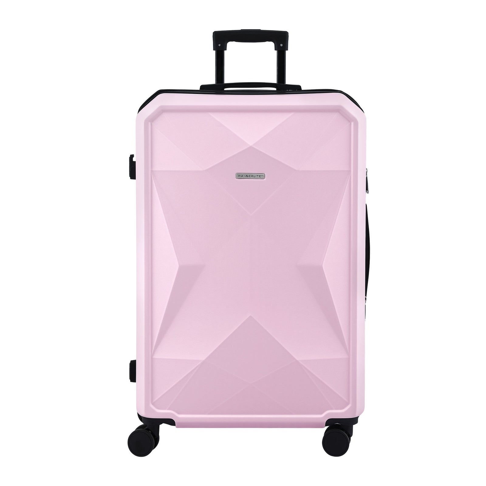 Wanderlite 28" Luggage Suitcase Trolley Travel Lightweight TSA Hardshell Pink