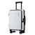 Wanderlite 20" Luggage Suitcase Front Pocket Travel Carry On Dual TSA White