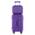 Wanderlite 2pcs Trunk Luggage Suitcase Travel Carry On TSA Lock 12" 20" Purple