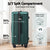 Wanderlite 28" Trunk Luggage Suitcase Travel 5 Wheels Type-C Port TSA Green