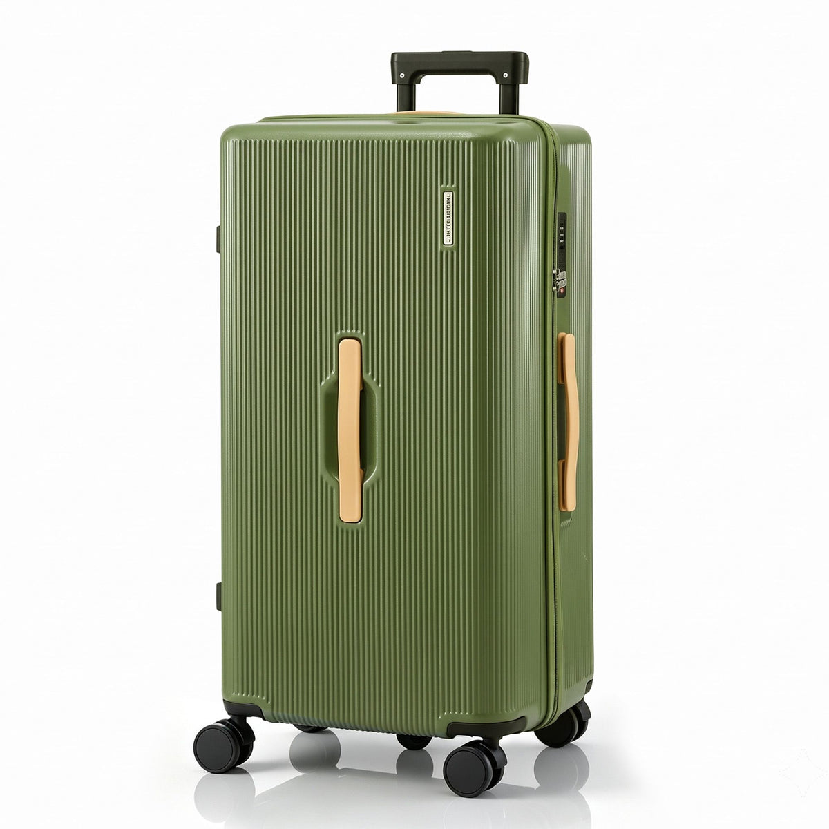 Wanderlite 28" Modern Vertical Trunk Luggage Suitcase Travel 5 Wheels Type-C TSA Olive Green