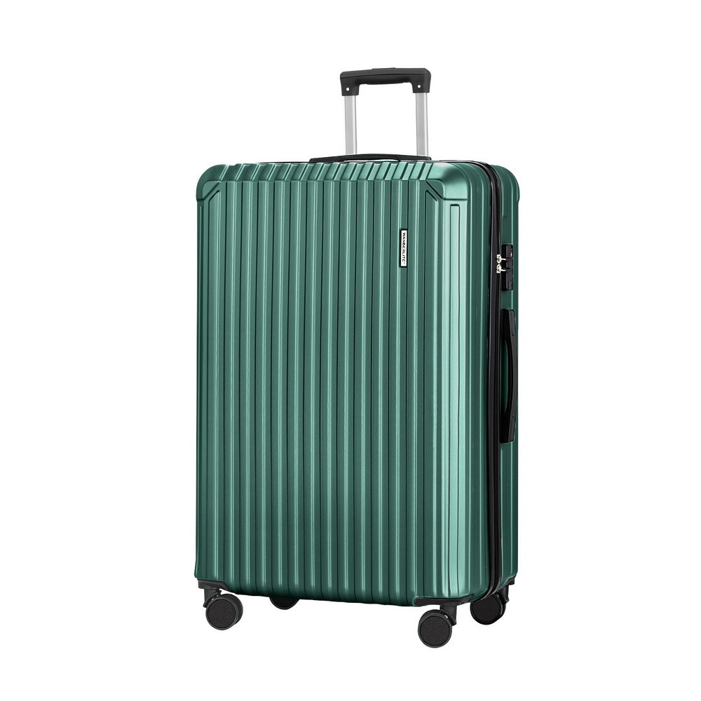 Wanderlite 28&#39;&#39; Luggage Travel Suitcase Set TSA Carry On Hard Case Green