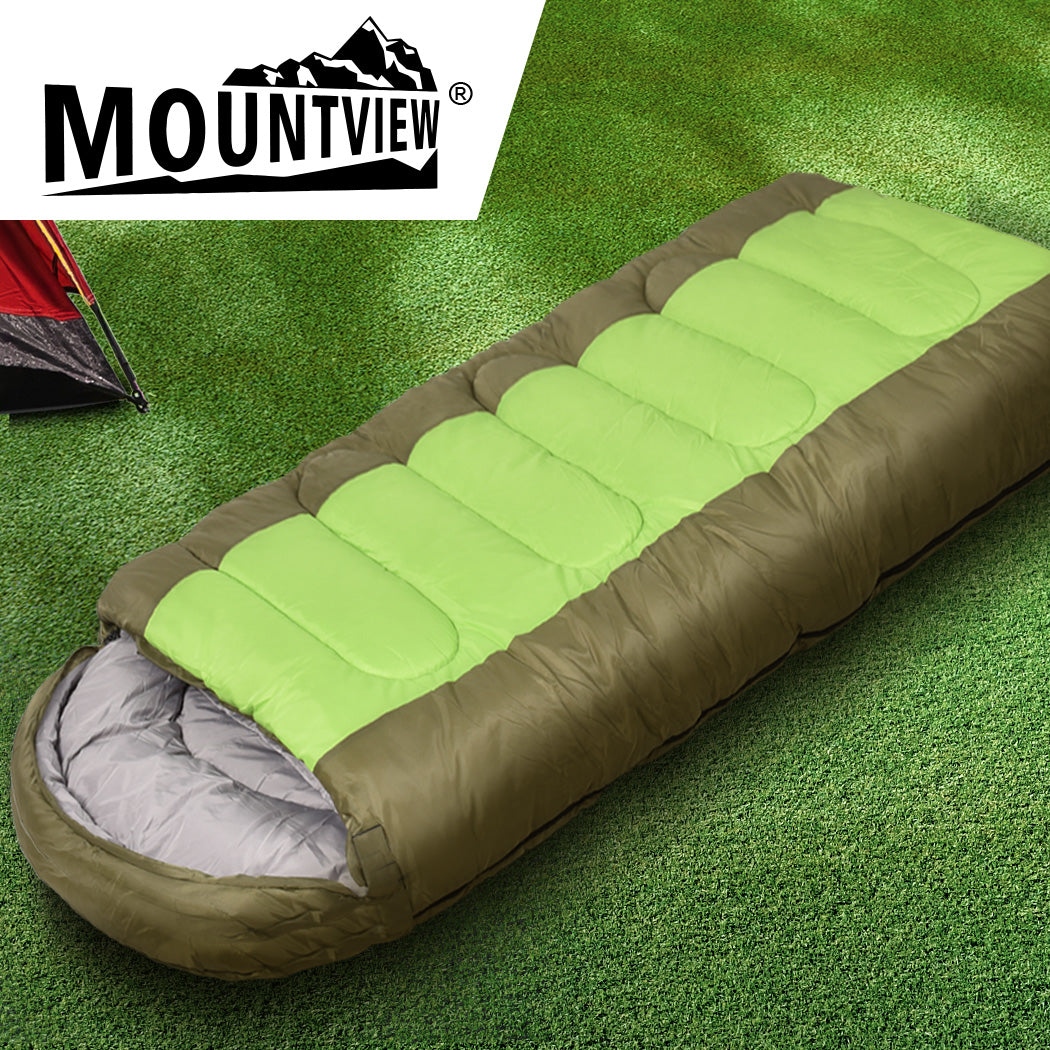 Mountview Sleeping Bag Outdoor Camping Green-1954802650017042438