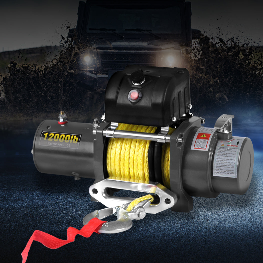 12V Electric Winch 12000LBS/5443KGS-1919892924162772998