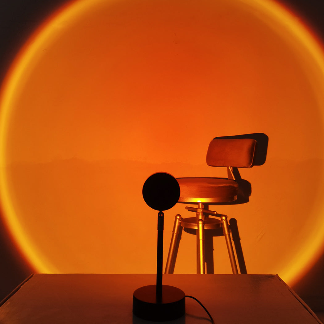 EMITTO Rainbow Sunset Projection Lamp SUNSET RED-1910112852384026631