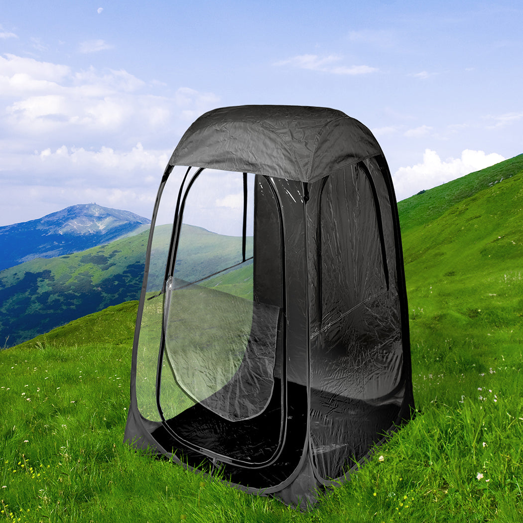 2x Mountview Pop Up Tent Camping Weather Black-1954802642677010438