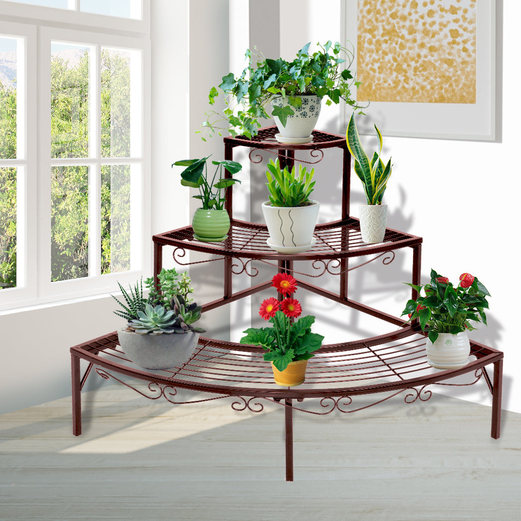 Levede Plant Stand Outdoor Indoor Metal-1910112810445180934