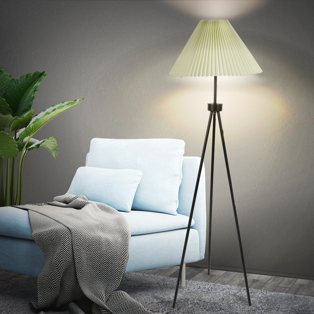 EMITTO Modern Tripod Floor Lamp Linen Beige-1910112853256441862