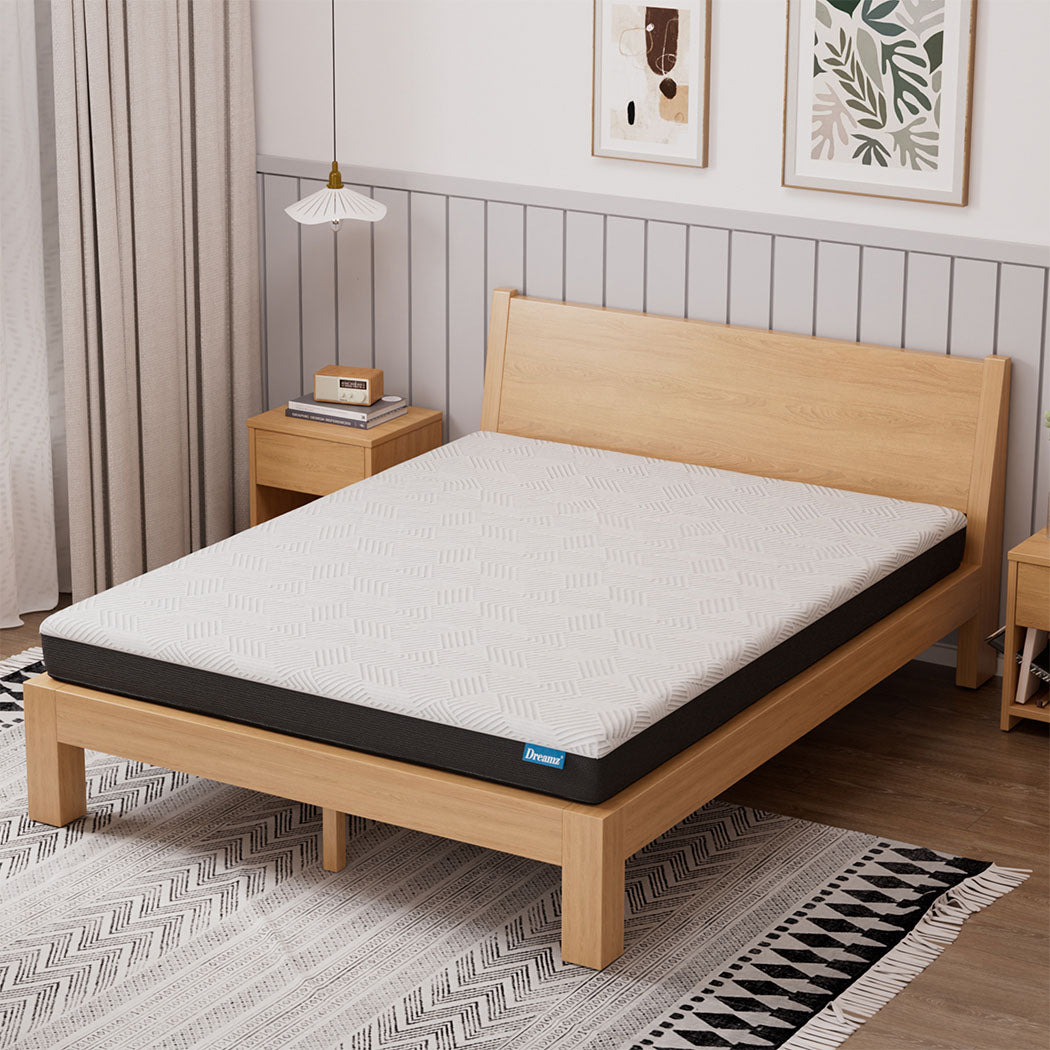 Dreamz Queen Mattress Gel Memory Foam Cooling Breathable 15cm Medium Firm-1937319782034575366