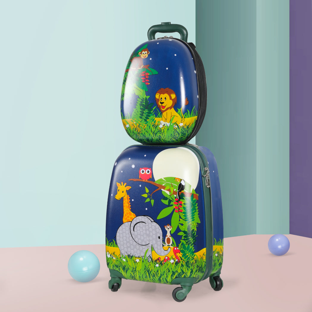 BoPeep 16''13'' 2PCS Kids Luggage Set Jungle-1954802778295635974
