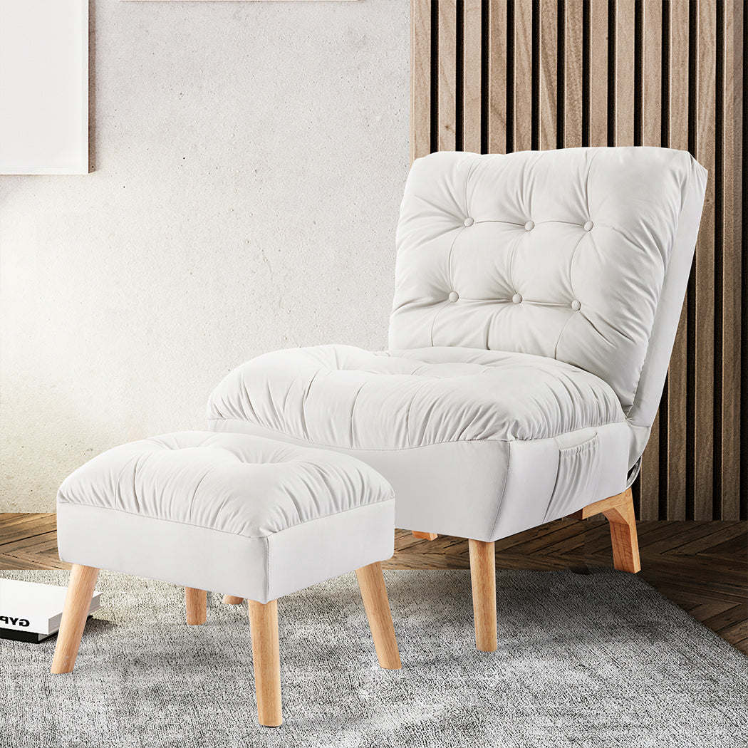 Levede Sofa Ottoman Set Accent Recliner-1910113170236772358