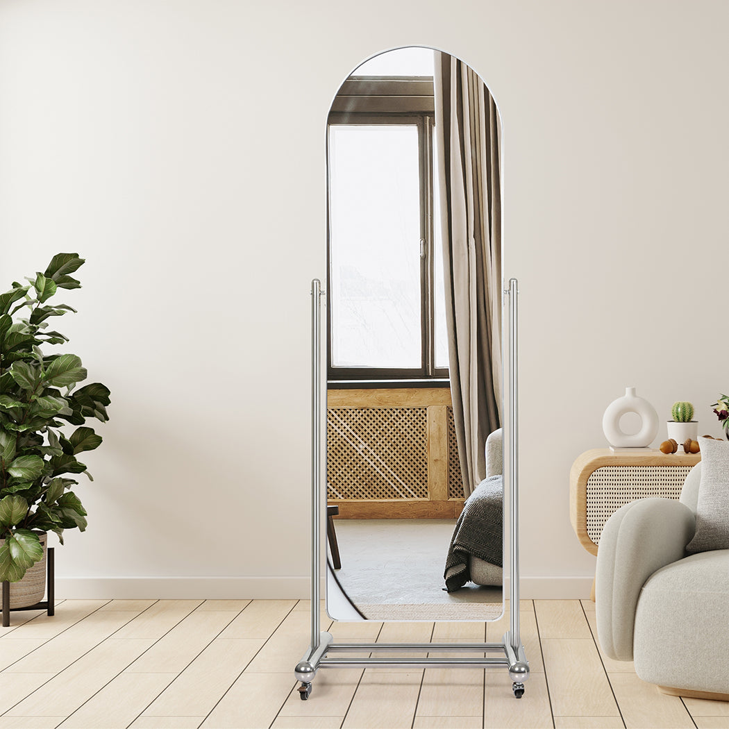 Yezi 165CM Movable Arch Full Length Mirror-1954802411772186630