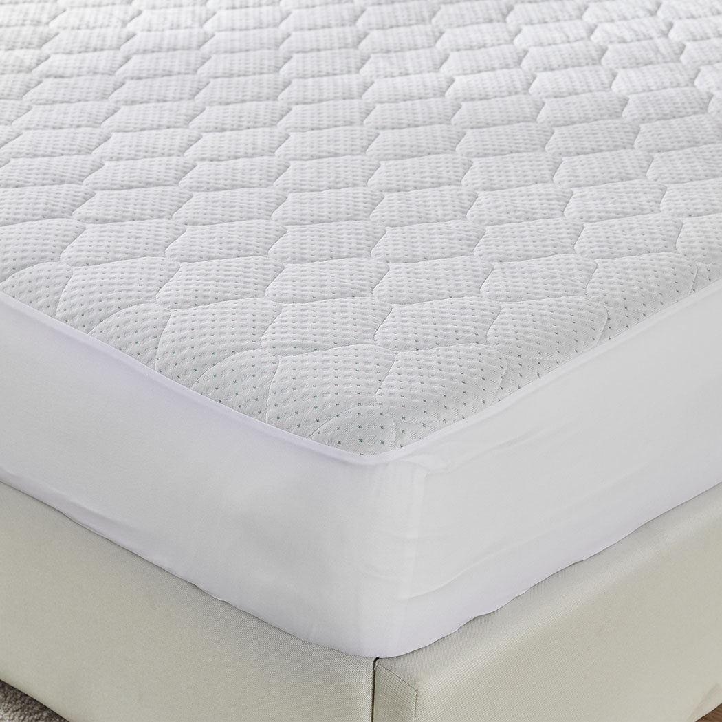 Dreamz Mattress Protector Topper Bamboo Queen-1910112876664852486