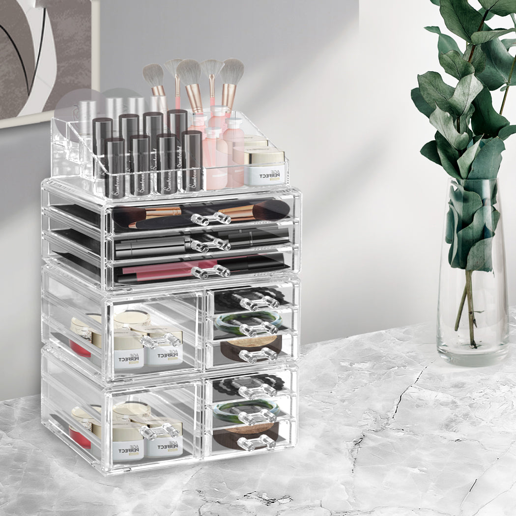 11 Drawers Clear Acrylic Boxes Cosmetic-1910113072853422086
