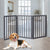 Wooden Pet Gate Dog Fence Retractable Grey 2000x 3MM-1910112967819661318