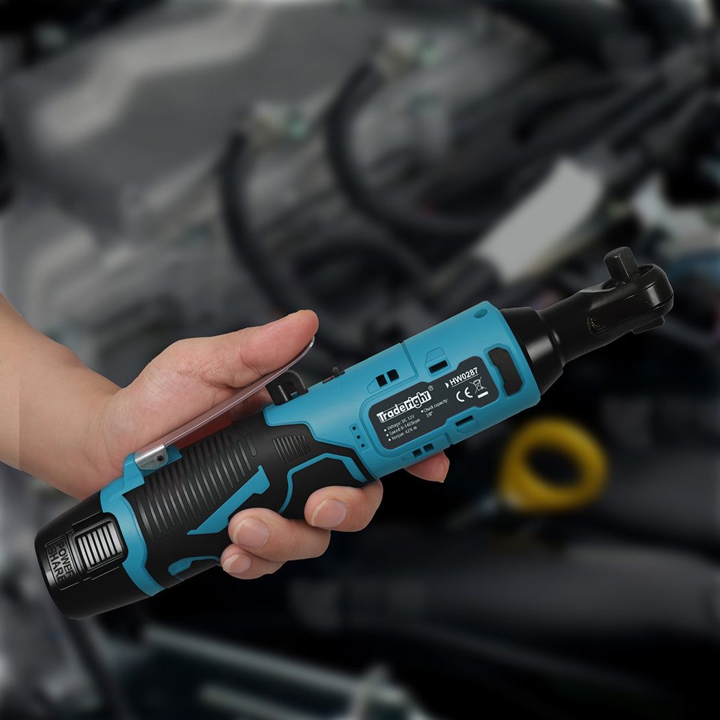 Traderight Cordless Ratchet 12V 42N.M 3/8" Drive Kit-1973194188291969030