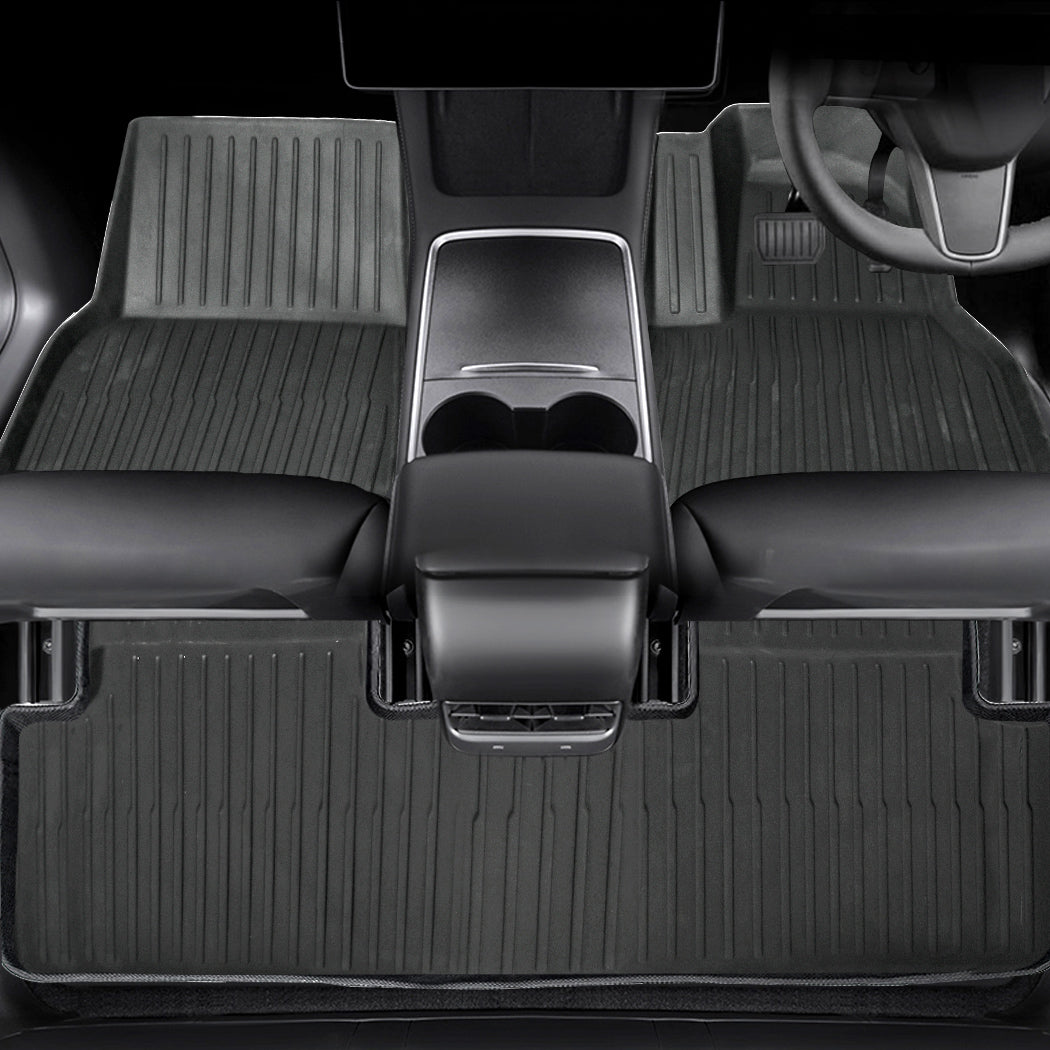 Tesla Model Y Floor Mats 3D Car Carpets-1910113259957129222