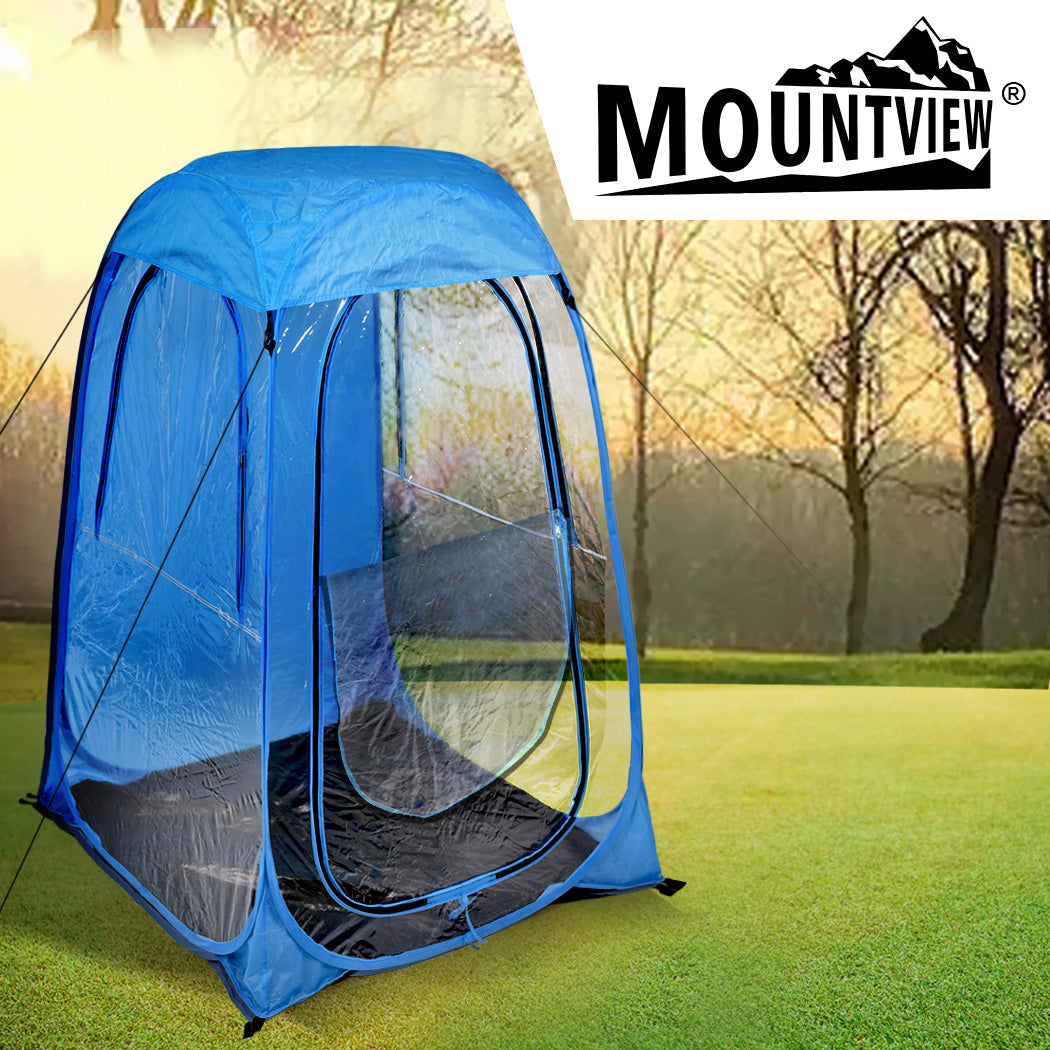 2x Mountview Pop Up Tent Camping Weather Blue-1910112601317183494