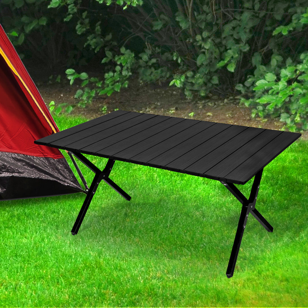 Levede Folding Camping Table Portable Black-1954802883719467014