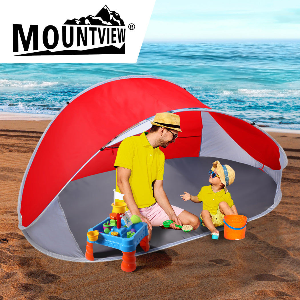 Mountview Pop Up Tent Camping Beach Red-1954802643994021894