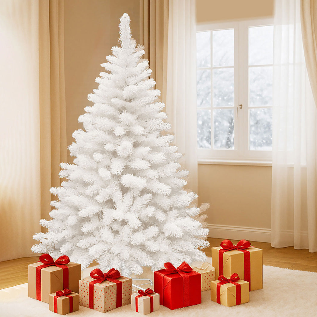 Santaco 1.8M 670 Tips White Christmas Tree-1973193579123838982