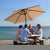 Centra 2.7M LED Outdoor Umbrella Base Stand Khaki-1954802421788184582