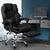 Levede Gaming Chair Office Computer Black Footrest-1910112922382766086
