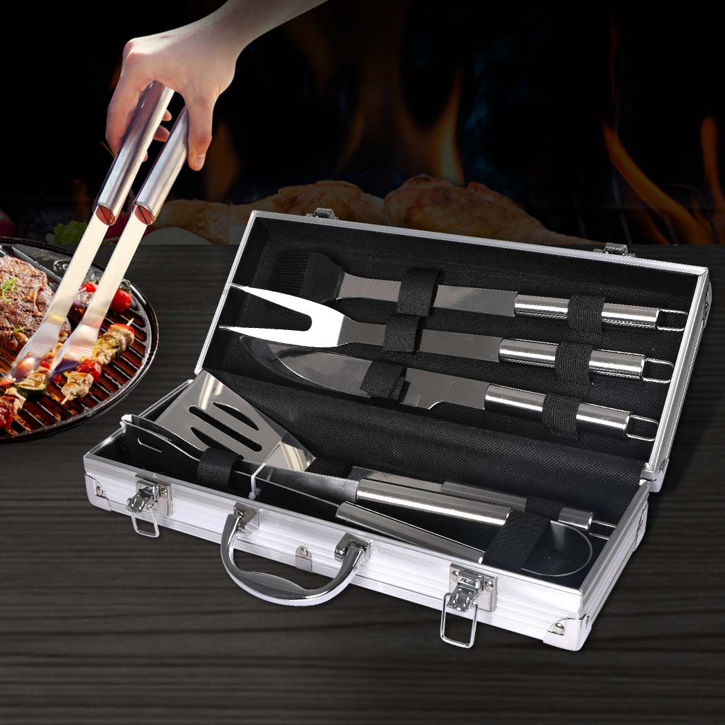 Moyasu 5Pcs BBQ Tool Set Stainless Steel-1919892909998608390