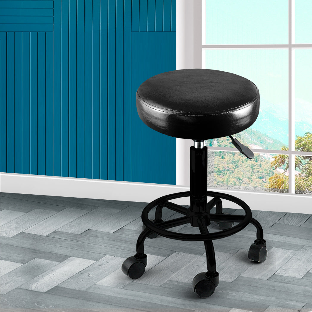 Levede 2x Salon Stool Swivel Bar Stools-1973193577790050310