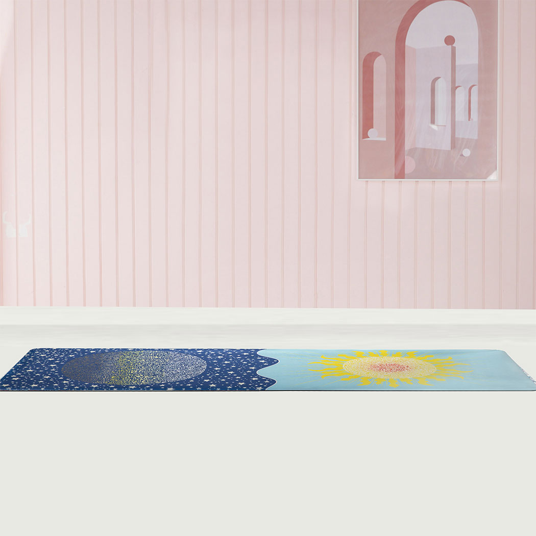 Centra Yoga Mat Foldable Non-Slip Exercise Blue-1954802335632986118