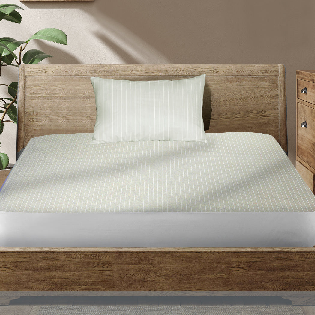 Dreamz KS Mattress Protector Pillowcases King Single Grey-1954802847098998790