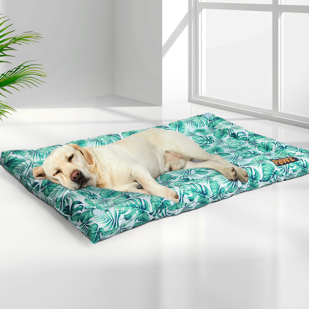 PaWz Pet Cool Gel Mat Cat Bed Dog Bolster L Large-1954802535348965382