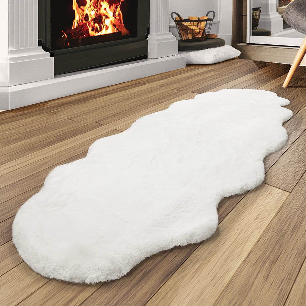 Marlow Floor Rug Area Rugs Cloud Fluffy 80X200cm White-1954802714739347463