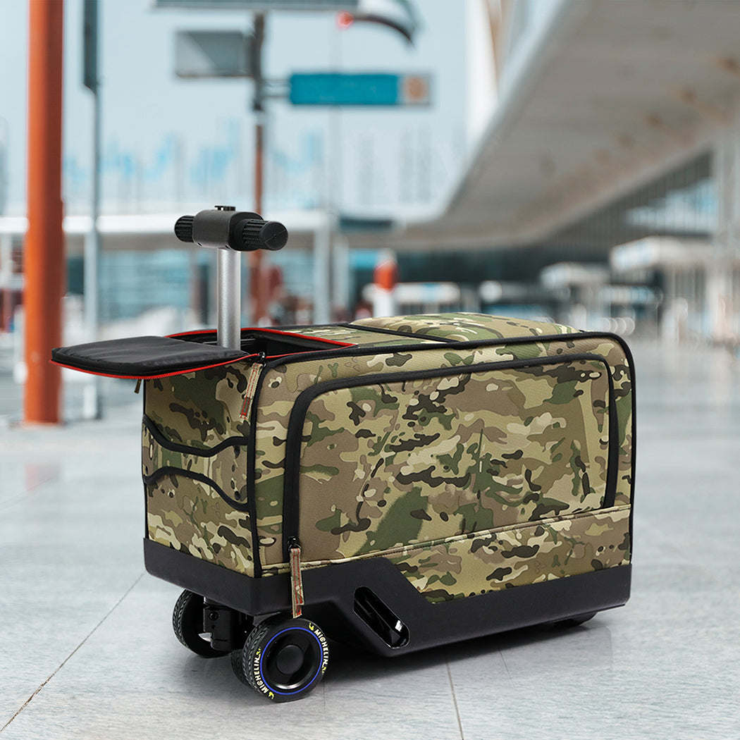 Slimbridge 20" Electric Riding Luggage Suitcase Green Colour-1954802821153034246