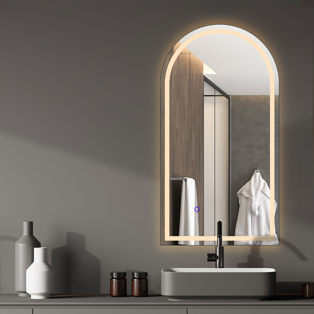 EMITTO LED Wall Mirror Arch Anti-fog 50*90cm 50x90-1910113317356179462