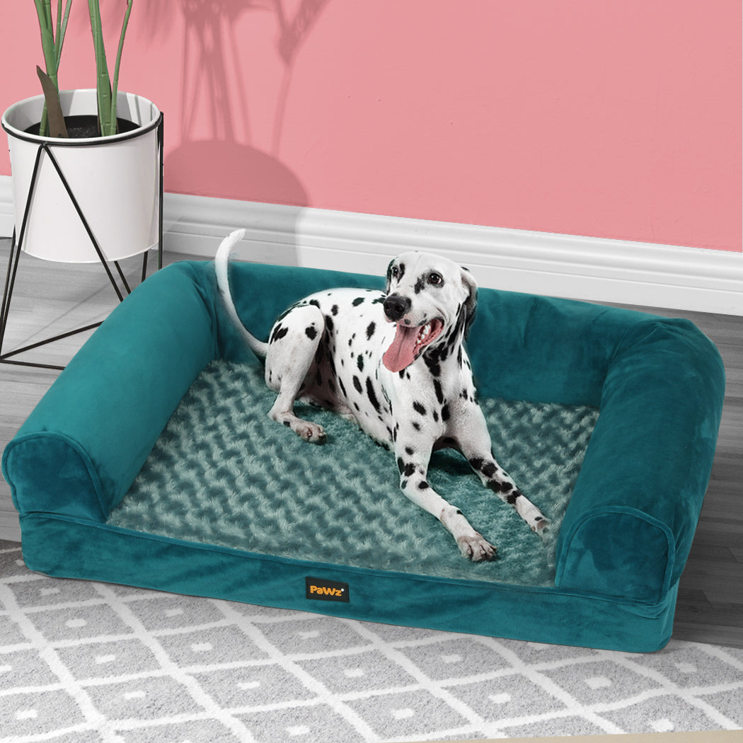 PaWz Pet Bed Sofa Dog Bedding Soft Warm L Blue Large-1954802514780098566