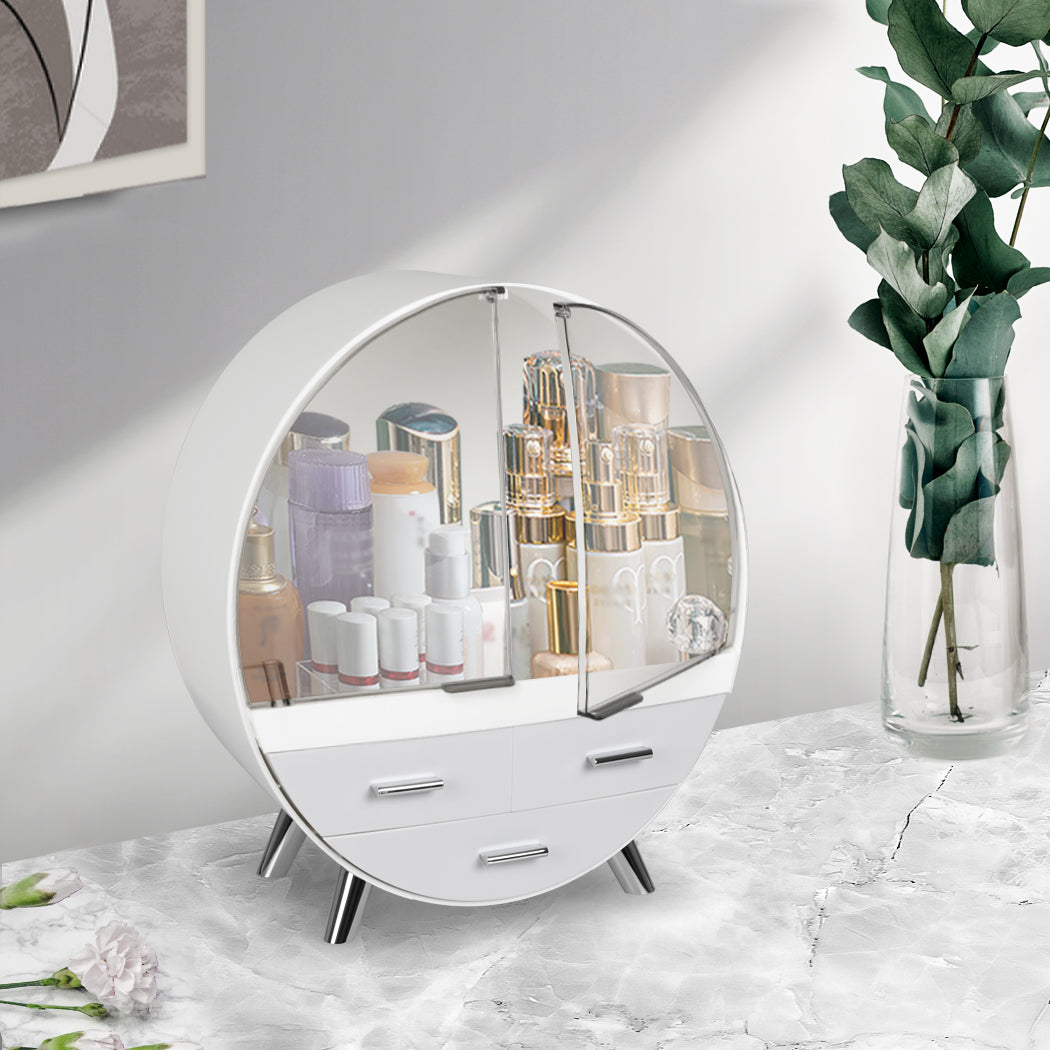 Makeup Organiser Cosmetic Case Holder Grey Medium-1954803002476990470