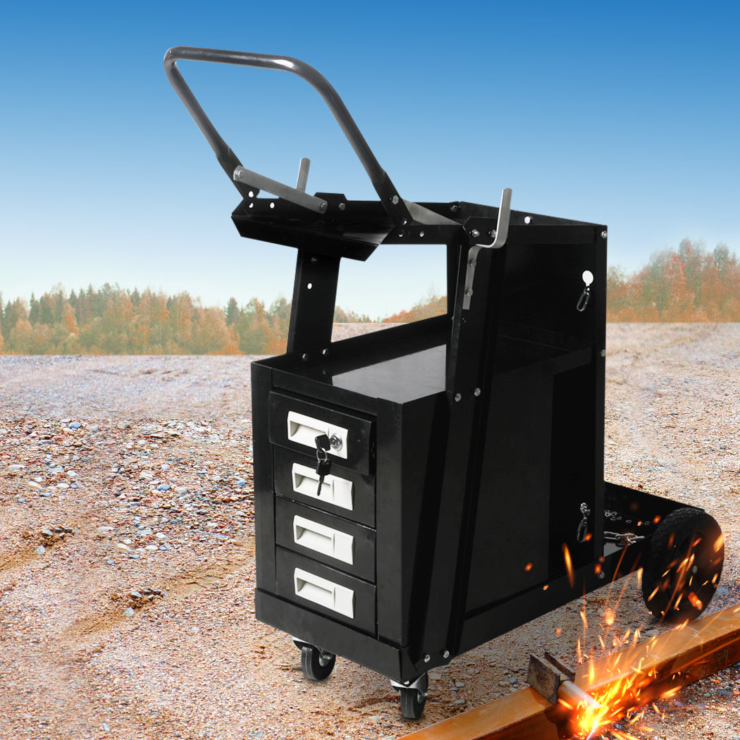 Welding Cart Trolley Drawer Welder Cabinet-1954802732590305286