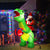 Santaco Christmas Inflatables Outdoor Santa Claus Riding Dinosaur Lights Décor-1910112239126450182