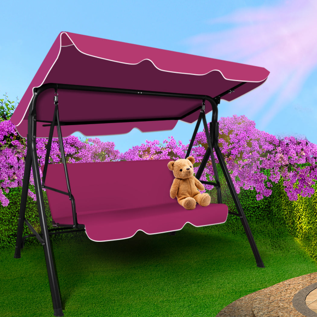 Levede Swing Chair Hammock Outdoor Furniture Red-1919892868487581702